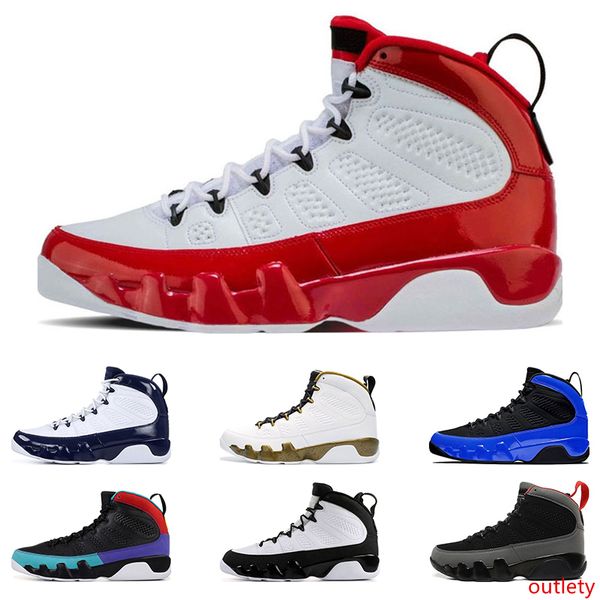 

2020 men basketball shoes 9s gym red dream it do it citurs racer blue city of flight sports sneaker size 7-13