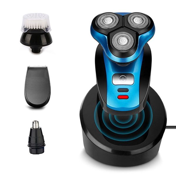 

usb wireless charging electric shaver for men floating three blade heads electric shaving machine rechargeable razors face care