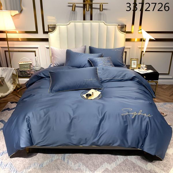 

luxury egypt cotton quietly elegant pure bedding set embroidery duvet cover sets pillowcases  king size