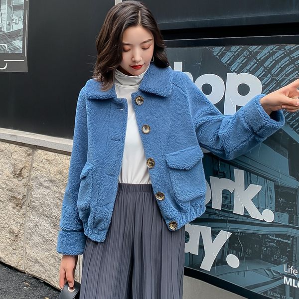 

vintage coat women wool jacket office ladies overcoats button pocket women cloak wool coat mujer winter female outwear new 0244, Black