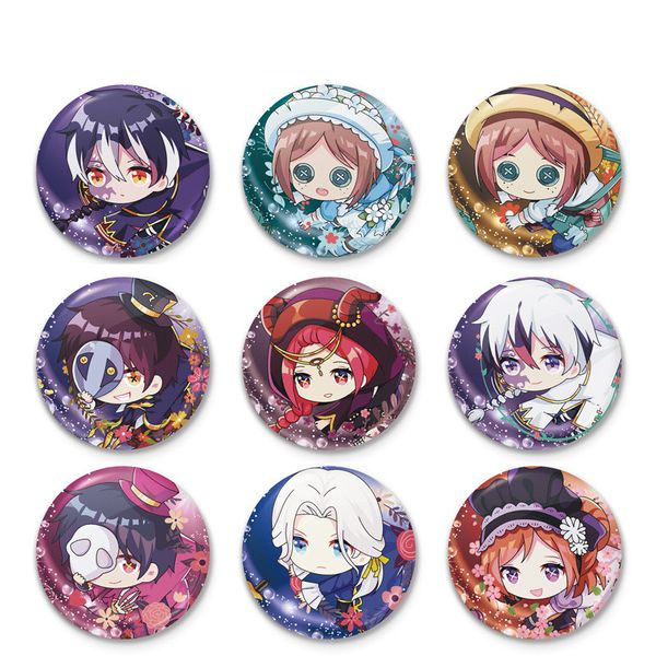 

women identity v brooch acrylic badges enamel pins initial ladies cute pendant wedding couples fashion anime funny lady broches, Gray