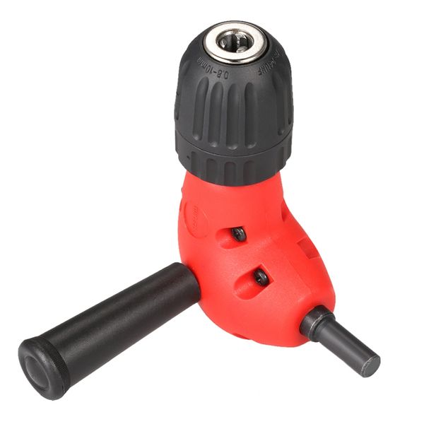 

professional bend extension right angle drill attachment angle chuck drill adapter + max.3/8 inch chuck 9.5mm shank