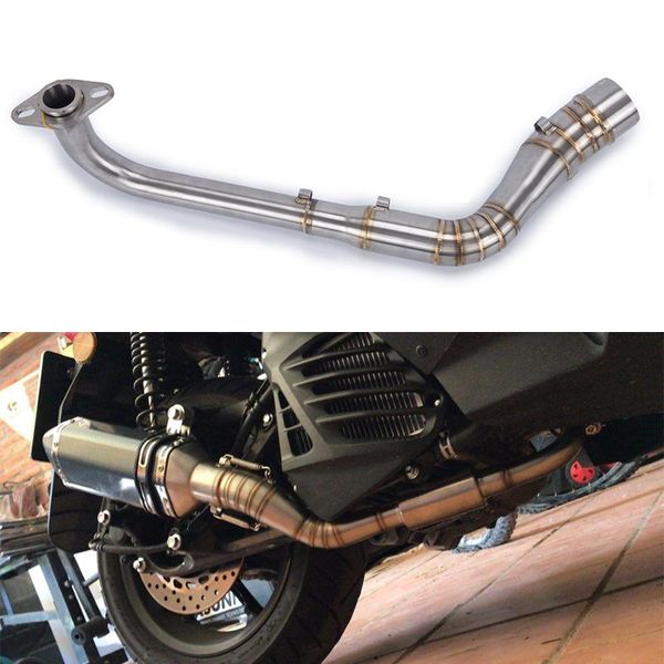 

motorcycle exhaust pipe scooter front of exhaust pipe for nmax 15-17 motorbike stainless steel slip-on full system