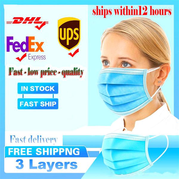 

2020 disposable face mask windproof pm2.5 anti fog outdoor safety mask home antibacterial fast shipping