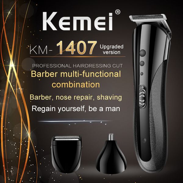 

kemei 1407 все in1 машинки для стрижки волос для мужчин водонепроницаемых машинок для стрижки волос 0,5 класса бритва триммера волосы инстру