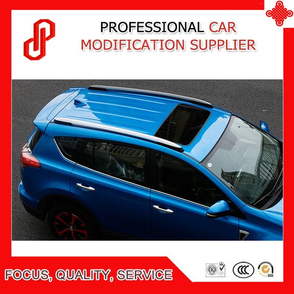 

1 pair aluminium alloy screw install side rail bar roof rack for rav-4 rav4 2013 2014 2015 2016 2017 2018