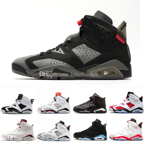 

6s mens basketball shoes dmp black infrared bred 2019 oregon white cement unc tinker hatfield reflective bugs bunny 6 men sneakers us7-13