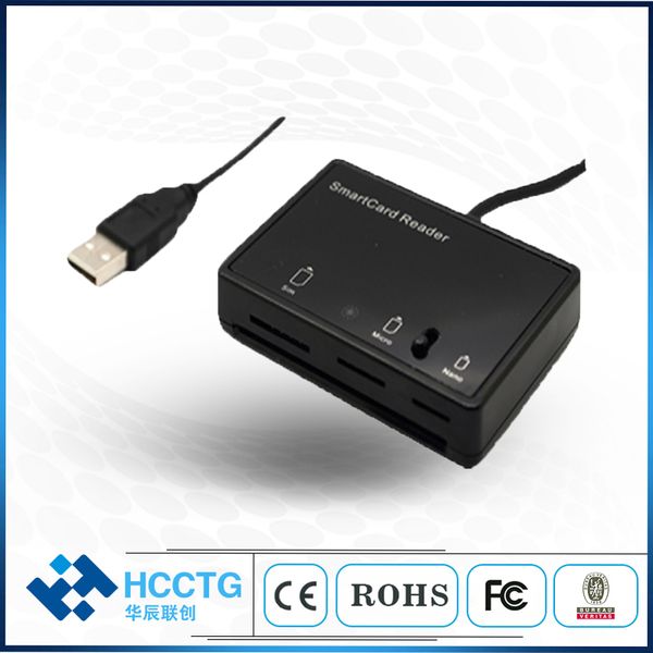 

multifunction 4 in 1 emv mobile usb sim chip smart card reader dcr3516