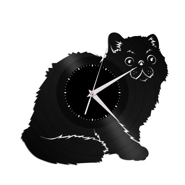 Exotic Shorthair Cat New 12 Inch Vinyl Record Wall Clock Round