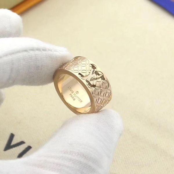 

2020 top luxury design ring высокое качество титана стальное кольцо моды личности кольца jewellery способа питания, Silver