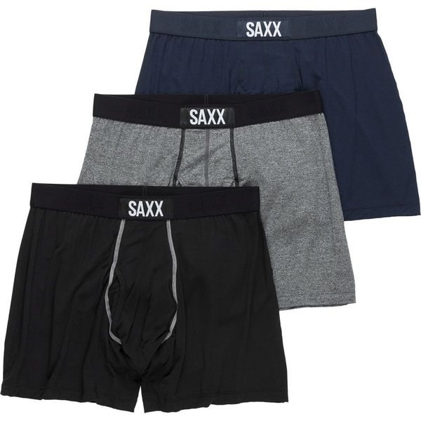 

saxx comfortable ultra /vibe boxer brief fly underwear saxx boxer~ no box (north american size) 95% viscose 5% spandex, Black;white