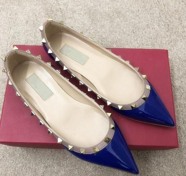 

fee new style designer heels black patent leather spikes rivets slingback point toe high heels pumps lade bridal wedding