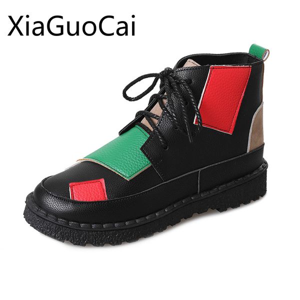 

spring and autumn women's boots white ins super fire female high boots spring new retro ladies high-shoes, Black