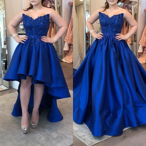 

royal blue 2020 prom dresses vestidos de fiesta de noche robe de soiree muslim formal long evening dresses gowns plus size, Black