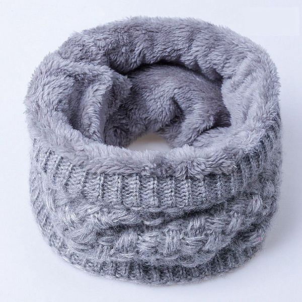 

2019 fashion winter scarf for women men children baby scarf thickened wool collar scarves boys girls neck cotton unisex, Blue;gray