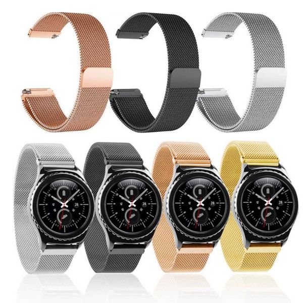 

22mm 20mm 18mm for samsung gear sport s2 s3 frontier classic band huami amazfit bip strap huawei gt 2 galaxy watch 42 46mm strap, Black;brown
