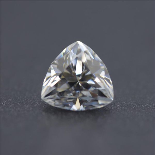 

6.5mm loose moissanite gmestones trilliant cut with def color vvs clarity, Black
