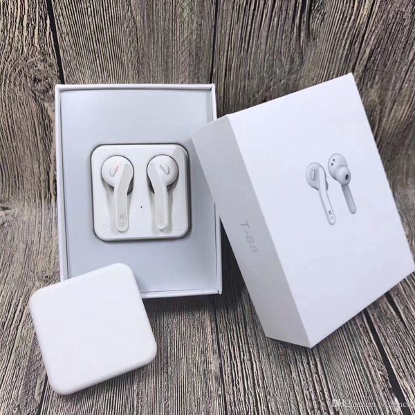 

t88 bluetooth 5.0 earphones binaural calls tws twins wireless headset stereo headphone sport bass earbuds for iphone7 8 xiaomi