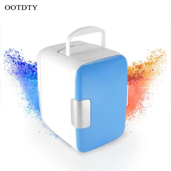 

ootdty 4l portable car use refrigerators ultra quiet low noise car mini refrigerators er cooling heating box fridge