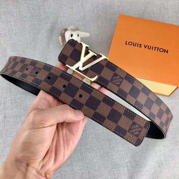 

mens belts woman belt branded letter smooth buckle man womens belts width 3.8cm 6 colors highly quality with box, Black;brown