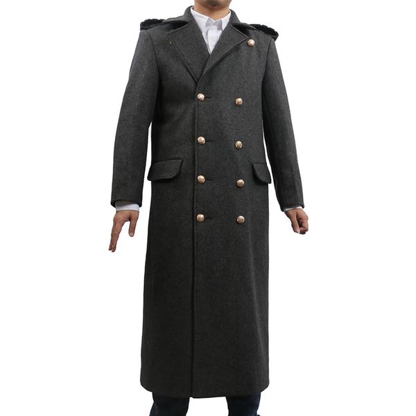 

who is doctor doctor who 10th cosplay costume long trench coat suit halloween, Black