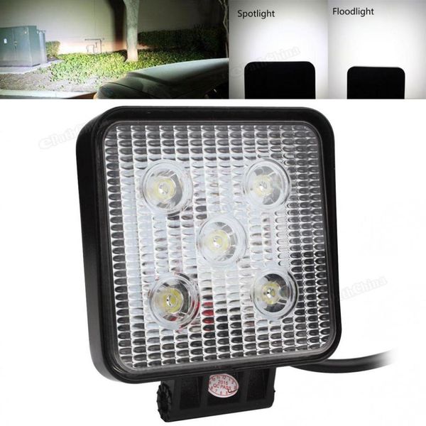 

4 inch 12v/24v 1000lm 15w waterproof square led work light for motorcycle / tractor / boat 4wd offroad suv atv