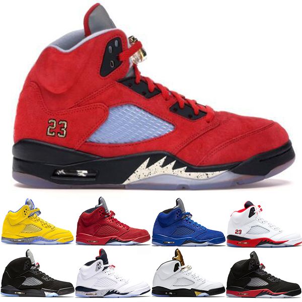 

топ 5 5s wings international mens flight баскетбольная обувь олимпийскую золотую медаль red blue suede og metallic black дизайнер мужской сп