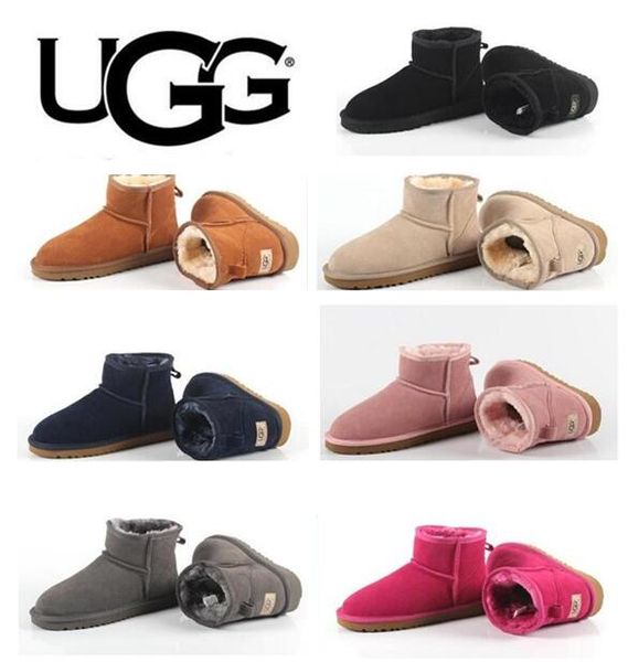 

5854 1 au tralia cla ic hoe women and men leather ca ual hoe cotton long boot 3aa chau ure 13 ugg 13 boot ell, Black;brown