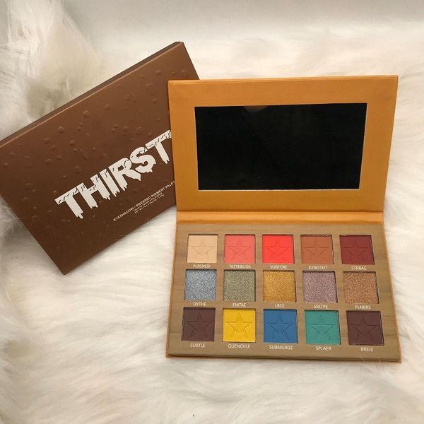 

New makeup thir ty pre ed pigment eye hadow palette 15 color matte himmer eye hadow palette dhl hipping