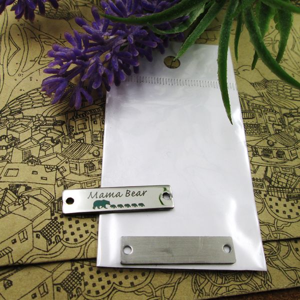 

40pcs--"mama bear five baby bears"stainless steel charms more style for choosing diy charms pendants for necklace, Bronze;silver