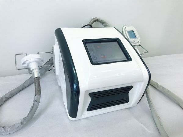 Máquina portátil Cryolipolysis Cool Mini Plus Equipamento de crioterapia de emagrecimento do corpo com 4 alças e punho de queixo duplo