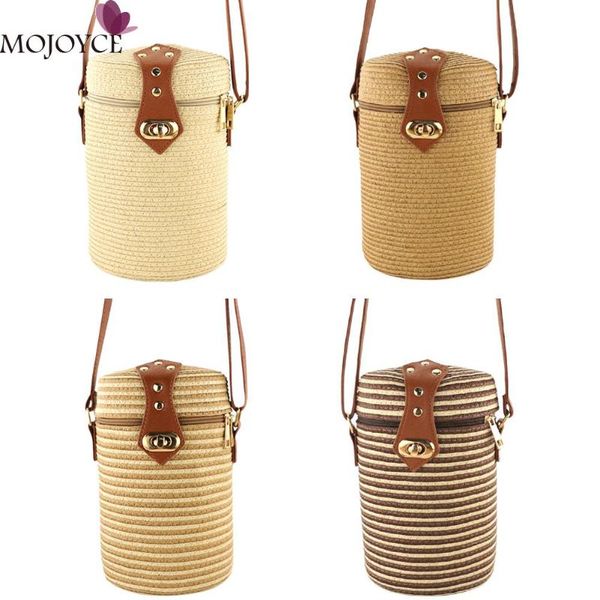 

соломенное ведро плечо курьерские сумки женщины ротанг кроссбоди женская пляжная сумка женская мода плечо курьерская сумка
