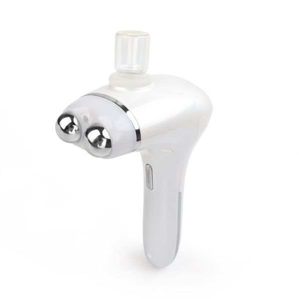 

5d nano facial spray led pn therapy facial massage ems microcurrent ion import face skin tightening remove wrinkle beauty, Black;white
