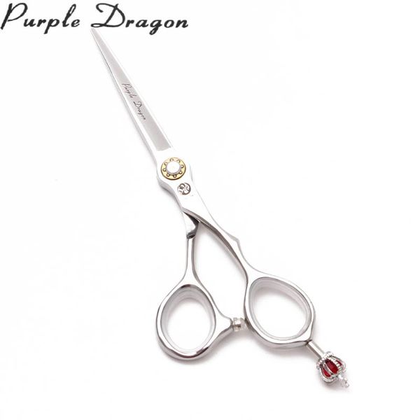 

6 inch 17.5cm 440c fire dragon red diamond hairdresser's scissors cutting shears regular scissors professional hair scissor