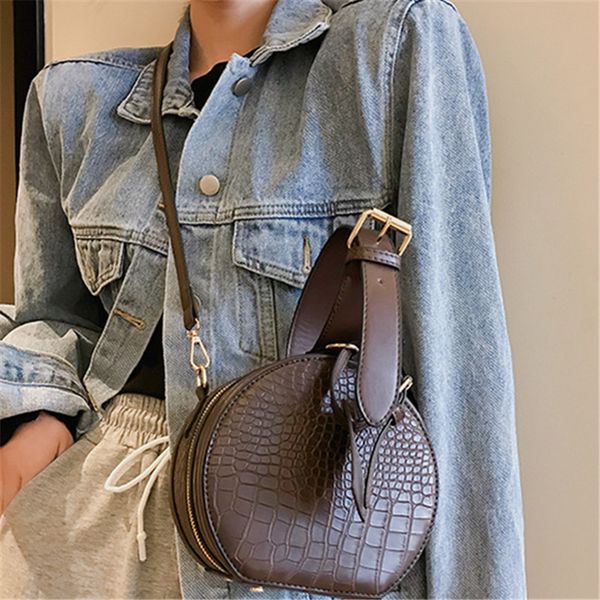 

bags for women women's bags stone pattern small women's 2019 retro round bag fashion versatile one shoulder messenger bag
