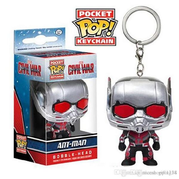 

bravo h h funko pocket pop keychain - ant man vinyl figure keyring with box toy gift good quality ing