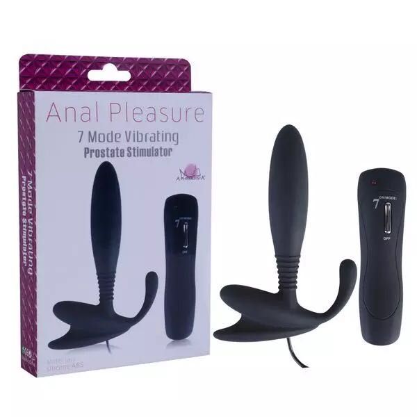 7 Modello Anal Vibratore Stimolatore prostatico Massaggiatore, Butt Plug Piacere anale Vibrazione, Giocattoli sessuali 3 colori da DHL