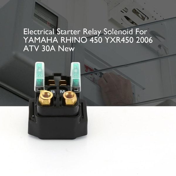 

new electrical starter relay solenoid for yamaha for rhino 450 yxr450 2006 atv square plug 30a normal brand new