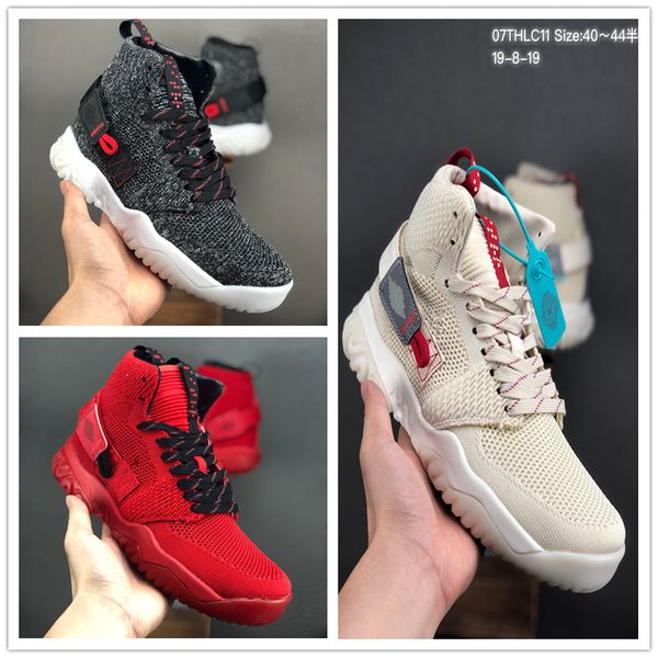 

2020 jumpman proto react knit breathable men basketball sports shoes for grey beige red mens designer sneakers trainers 40-44