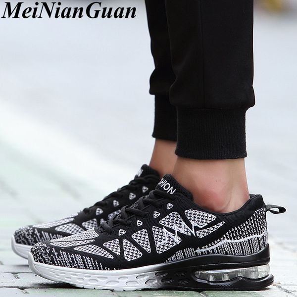 

mesh women's shoes damping sport sneakers woman sport air cushion running shoes ladies breathable flats black plus size b7
