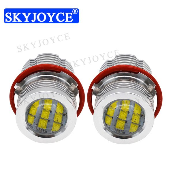 

skyjoyce e39 60w led angel eyes led marker kit white blue red yellow light for e39 e60 e63 e65 e53 e83 e87 drl halo ring