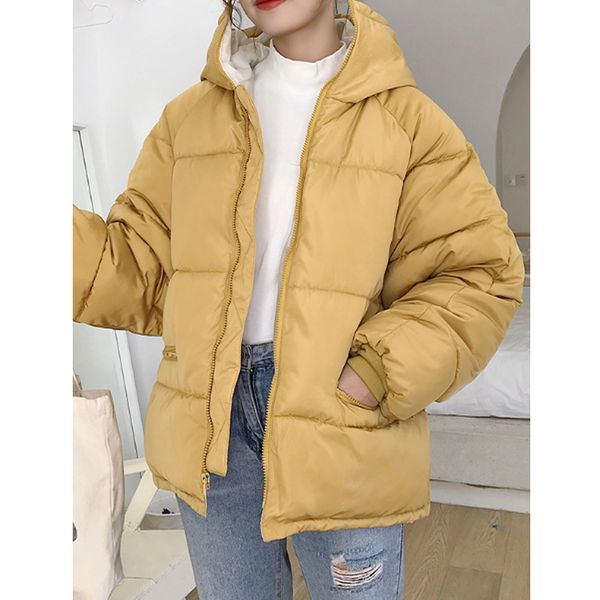 

cotton-padded jacket 2019 cotton coat women's korean-style loose-fit bf harajuku-style short students winter cotton overcoat wom, Blue;black