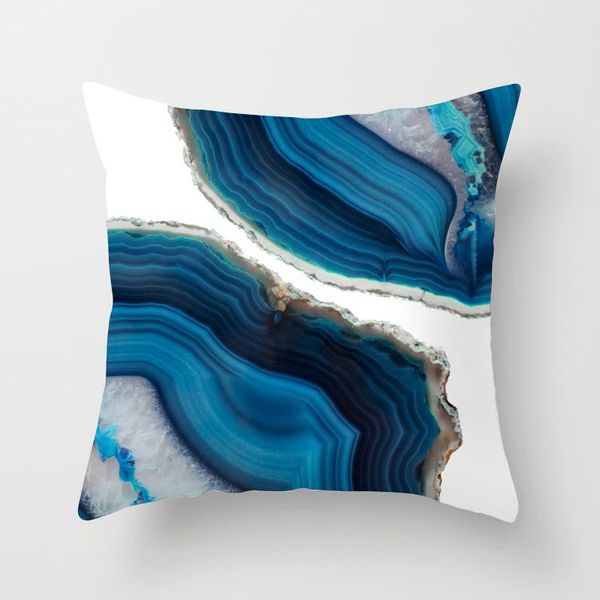 

ins blue pillowcase abstract pattern printed cushion decorative pillow cushions home decor sofa car throw pillows