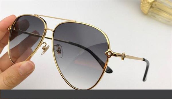 

оптовая продажа новых модных дизайнерских солнцезащитных очков 0951 пилот простая рамка популярный авангардный стиль высокое качество открыт, White;black