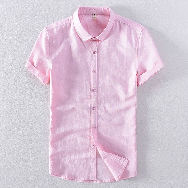 

new style short sleeve cotton and linen fashion shirts men summer solid shirt mens casual comfortable shirts male overhemd, White;black