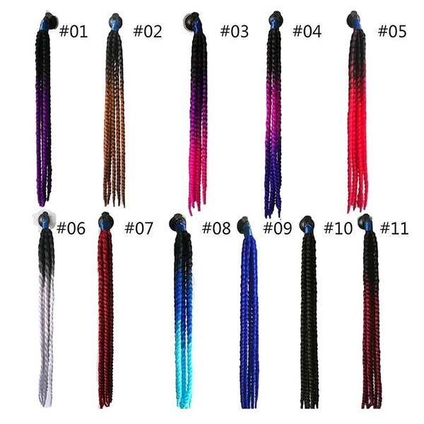 

50-60cm helmet braids ponytail & suction cup fit for motorcycle