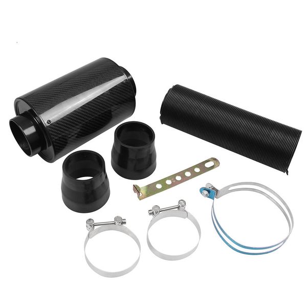 

universal racing air filter box carbon fiber cold feed induction kit air intake kit ip009