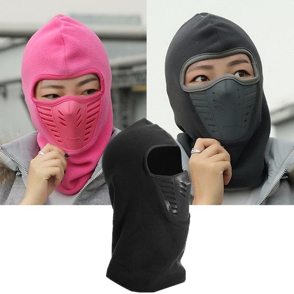 

winter warm full face mask hat cover windproof thermal fleece balaclava scarf hood men women sports neck snowboard ski mask