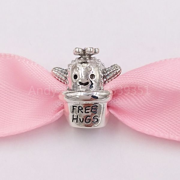 

authentic 925 sterling silver beads hugs cactus charm charms fits european pandora style jewelry bracelets & necklace 798786c01