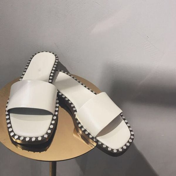 

women's sandals summer shoes platform ootwear wedge summer slippers shoes woman genuine leather flip flops design woman flat sli, Black